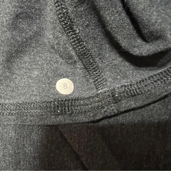 Lululemon | Ruched Gathered Back Racerback Tank Top Scoop Neck Grey Size 8 - Picture 2 of 9